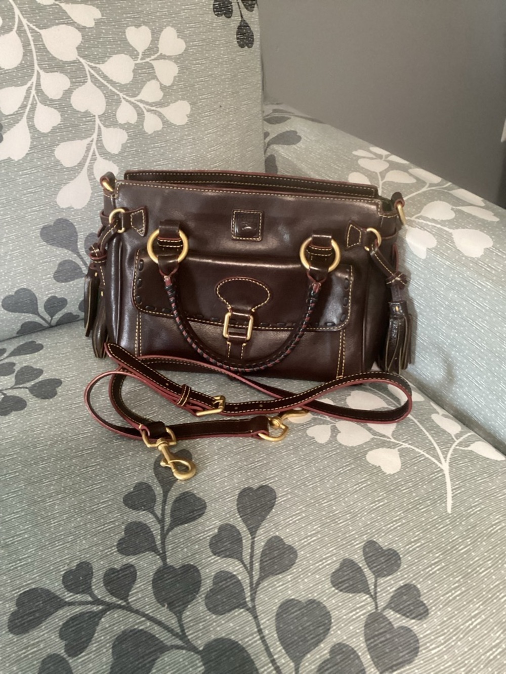 Dooney & Bourke Florentine Small Satchel Chocolate Brown